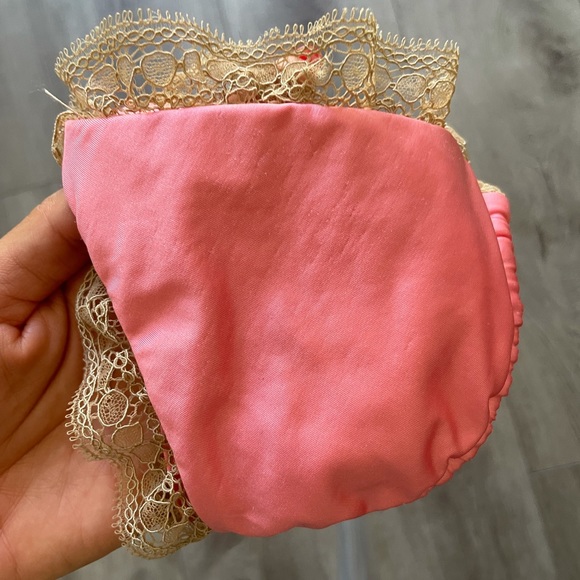 BEACH BUNNY CORAL TAN LACE BIKINI TOP SMALL RARE - Picture 4 of 5